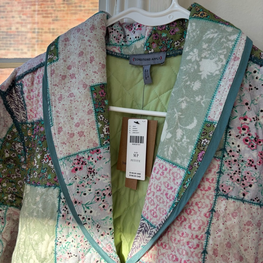 NWT Patchwork Quilted Jacket - Picture 3 of 5